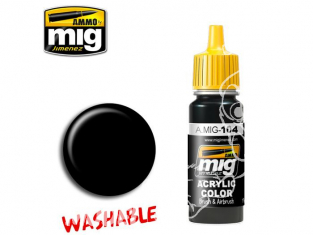 MIG peinture authentique 104 Noir Washable