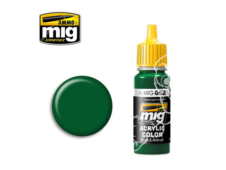 MIG peinture authentique 052 Vert Profond 17ml