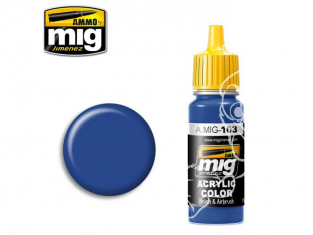 MIG peinture authentique 103 Bleu Moyen 17ml