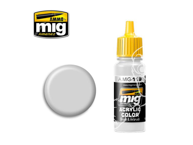 MIG peinture authentique 119 Gris froid 17ml