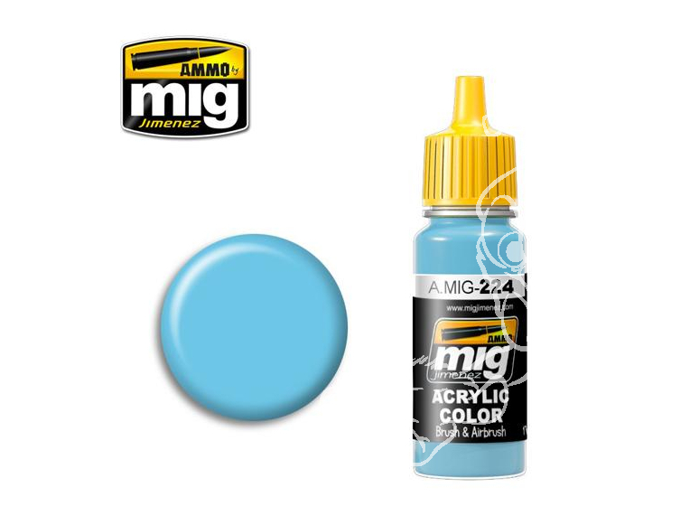 MIG peinture authentique 224 Bleu Sky Line FS35250 17ml