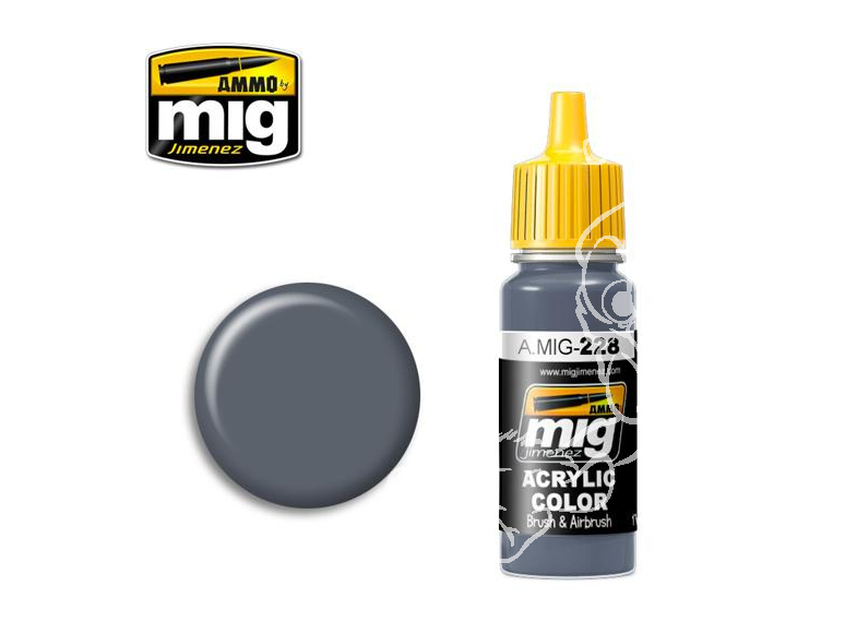 MIG peinture authentique 228 Bleu intermediaire FS35164 ANA608 17ml