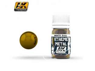 AK interactive XTREME METAL AK475 BRASS Cuivre 30ML