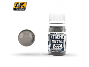 AK interactive XTREME METAL AK669 TITANIUM 30ML