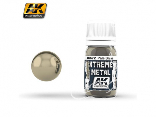 AK interactive XTREME METAL AK672 PALE BRASS 30ML