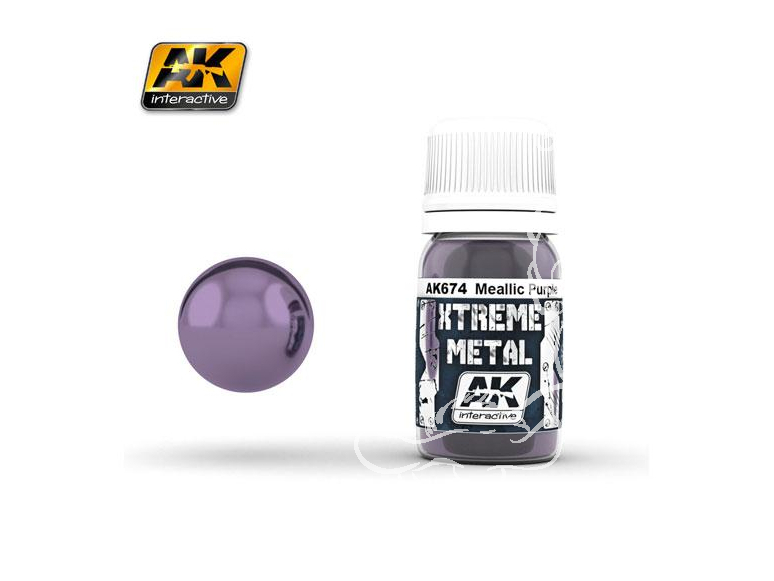 AK interactive XTREME METAL AK674 METALLIC PURPLE 30ML