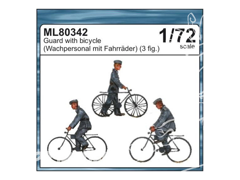 CMK figurine ML80342 Gardes a bicyclette Allemand 1/72