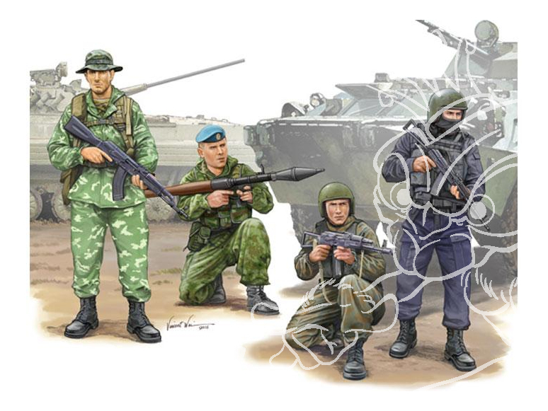 Trumpeter kit personnages 00437 FORCES SPECIALES RUSSES 2015 1/35