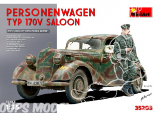 Mini Art personnages militaires 35203 Personenwagen Type 170V Saloon inclus chauffeur 1/35