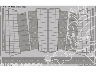 EDUARD photodecoupe avion 48897 Volets d'atterrissage Dornier Do 17Z-2 Icm 1/48