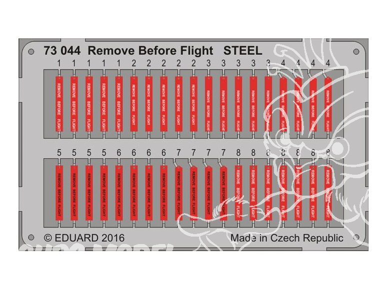 Eduard photodecoupe avion 73044 Remove before flight Métal 1/72