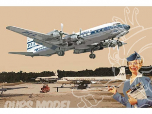 RODEN maquettes avion 301 DOUGLAS DC-7C PAN AMERICAN WORLD AIRWAYS (PAA) 1/144