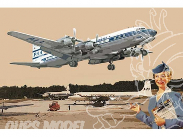 RODEN maquettes avion 301 DOUGLAS DC-7C PAN AMERICAN WORLD AIRWAYS (PAA) 1/144