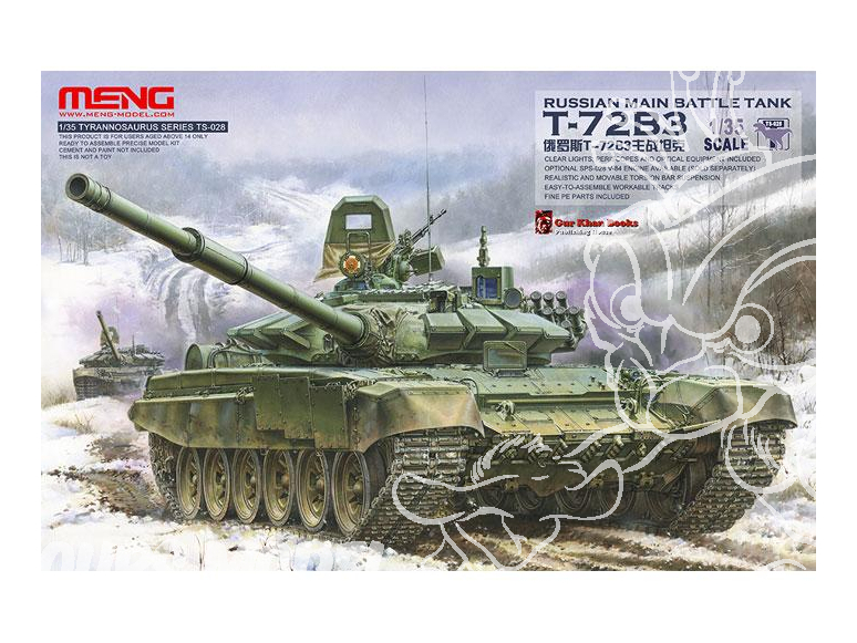 Meng maquette militaire TS-028 T-72B3 CHAR DE BATAILLE PRINCIPAL RUSSE 1/35