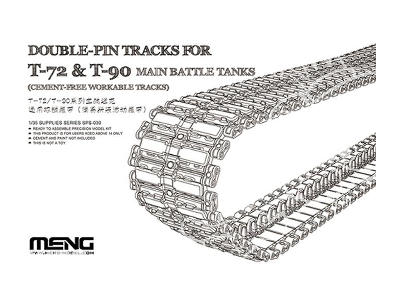 Meng accessoires maquette SPS-030 CHENILLES MAILLON Par MAILLON Avec Accroche Double (Pour T-72 & T-90 MBT) 1/35