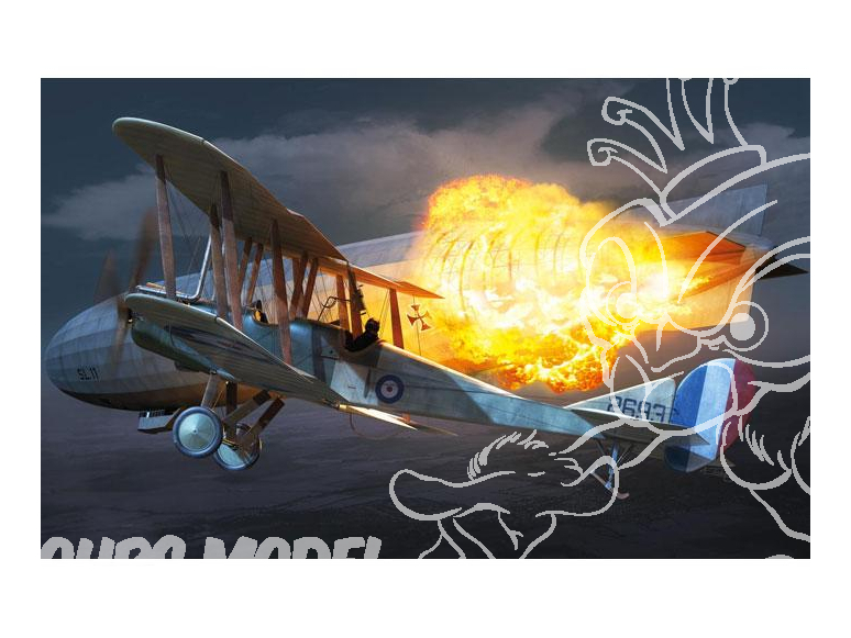 Arfix maquette avion 02101 Royal Aircraft Factory BE2c Night Fighter nouveau moule 1/72
