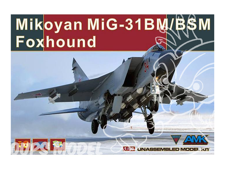 AMK maquette avion 88003 Mikoyan MiG-31 BM/BSM Foxhound 1/48