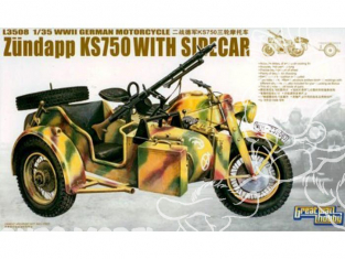 Great Wall Hobby maquette militaire L3508 Zundapp KS750 Sidecar 1/35