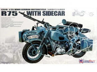 Great Wall Hobby maquette militaire L3510 Bmw R75 Sidecar 1/35