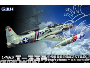 Great Wal Hobby maquette avion L4819 T-33A "Shooting Star" Premiere version 1/48