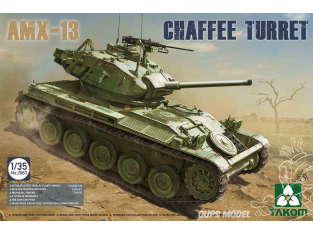 Takom maquette militaire 2063 Char leger Français AMX-13 Tourelle Chaffee Guerre d'Algerie 1/35