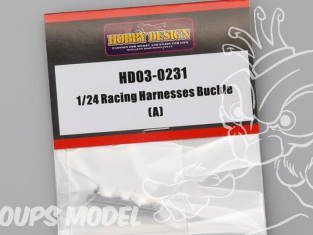 Hobby Design Amelioration 03-0231 Boucles de harnais Racing type A 1/24