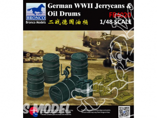 Bronco maquette accessoires avion FB 4020 Jerrycans et bidons Allemands WWII 1/48