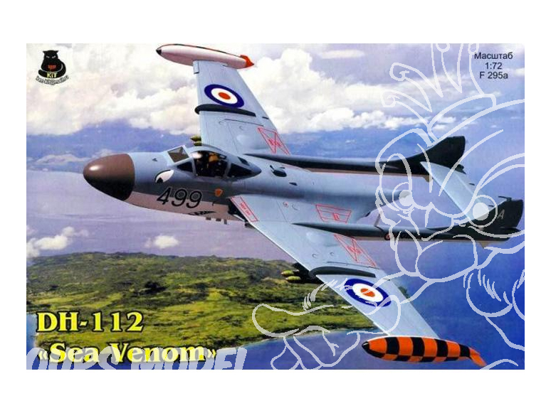 Iom maquete avion F295a DH-112 Sea Venom (ex-Frog) 1/72