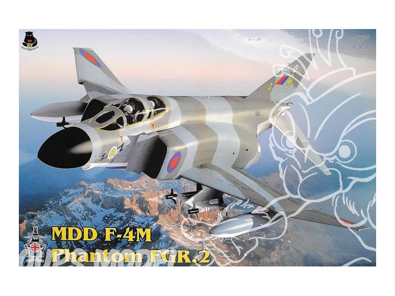 Iom maquette avion F262 McDonnell Douglas F-4M Phantom FGR.2 1/72