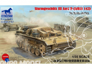 Bronco maquette militaire CB 35117 Sturmgeschutz III Ausf D (SdKfz 142) Afrique du Nord 1/35