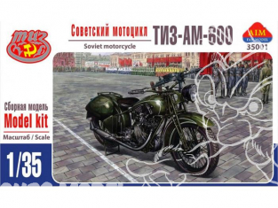 AIM maquette militaire 35001 TIZ AM-600 MOTOCYCLETTE SOVIETIQUE 1936-1941 1/35