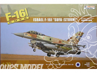 Kinetic maquette avion K72001 F-16I Israelien Sufa (Storm) 1/72