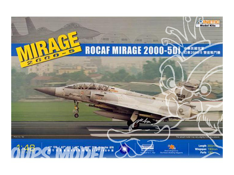 Kinetic maquette avion K48037 ROCAF (Taiwan) Mirage 2000-5Di 1/48