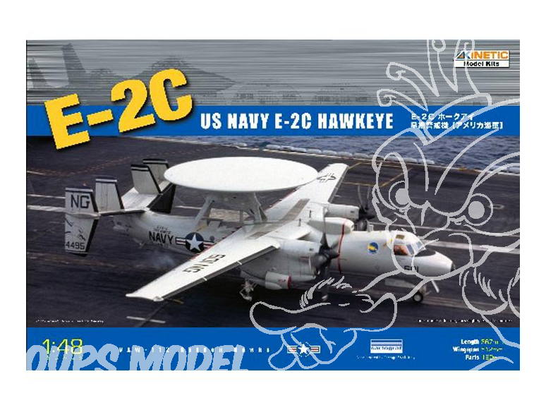 Kinetic maquette avion K48013 E-2C Hawkeye 2000 US Navy 1/48