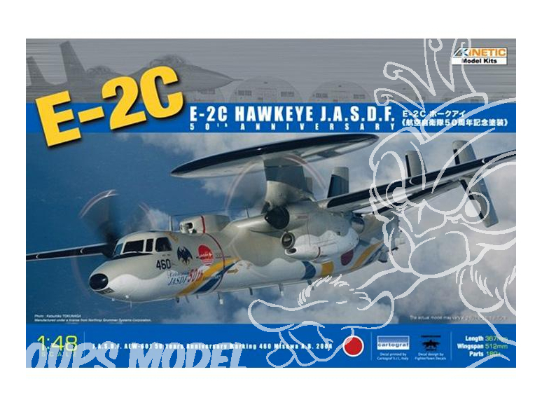 Kinetic maquette avion K48014 E-2C Hawkeye JASDF 1/48