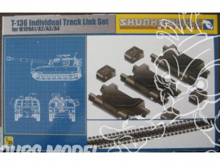 SKUNKMODEL kit amelioration militaire 35001 T-136 chenilles maillons par maillons pour M109A1-A4 1/35