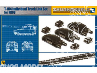 SKUNKMODEL kit amelioration militaire 35002 T-154 chenilles maillons par maillons pour M109A1-A6 1/35