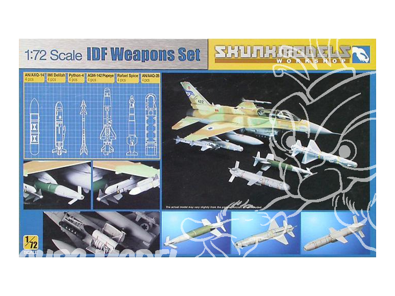 SKUNKMODEL kit amelioration militaire 72001 IDF Weapons Set 1/72