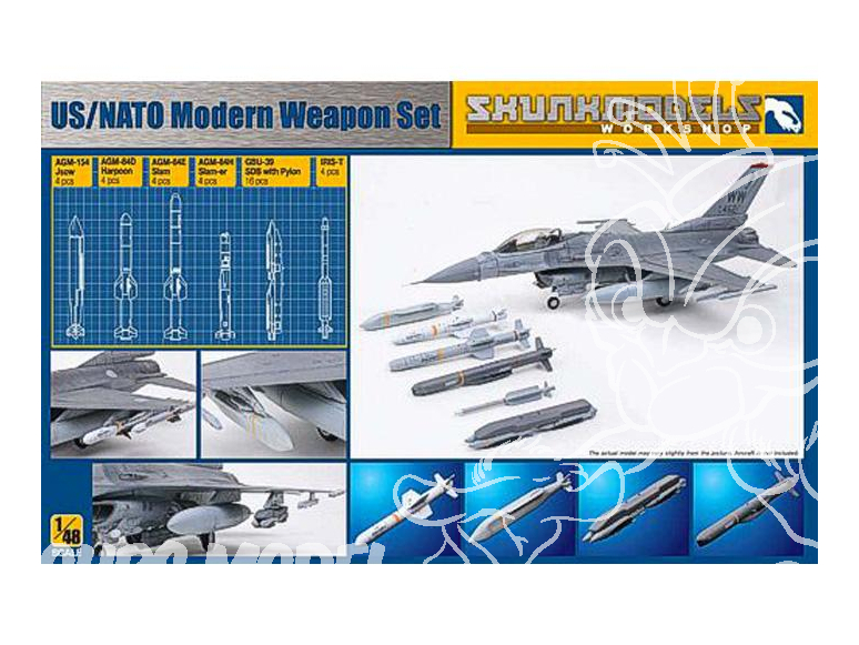 SKUNKMODEL kit amelioration militaire 48006 Modern Weapons Set US/NATO 1/48