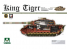 Takom maquette militaire 2045 King Tiger tourelle Henschel avec Zimmerit 1/35