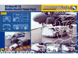 SKUNKMODEL diorama avion 48021 NC-2A Mobile Electric Power Plant 1/48