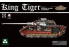 Takom maquette militaire 2046 King Tiger tourelle Porsche avec Zimmerit 1/35