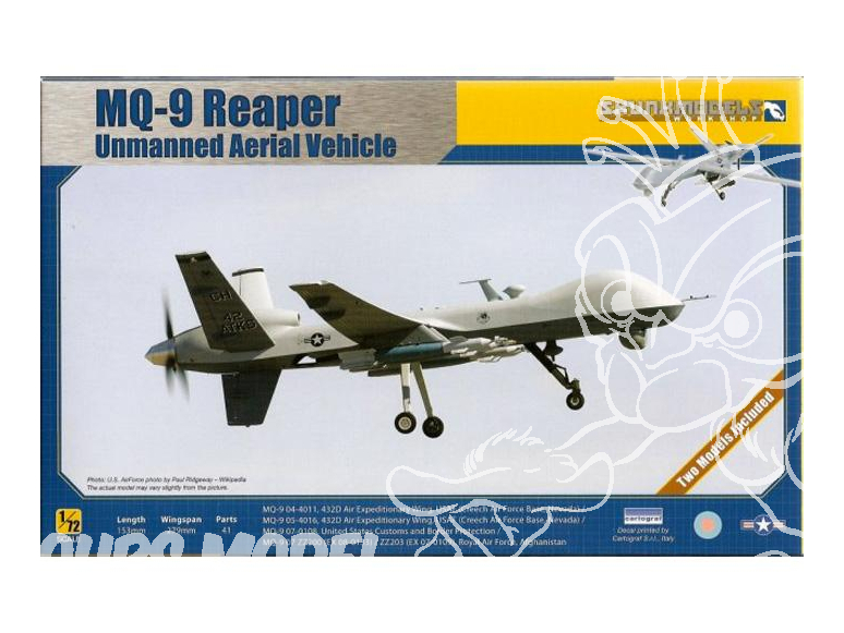 SKUNKMODEL diorama avion 72003 General Atomics MQ-9 REAPER (inclus 2 kits) 1/72