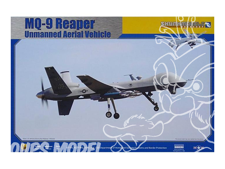 SKUNKMODEL diorama avion 48013 General Atomics MQ-9 REAPER 1/48