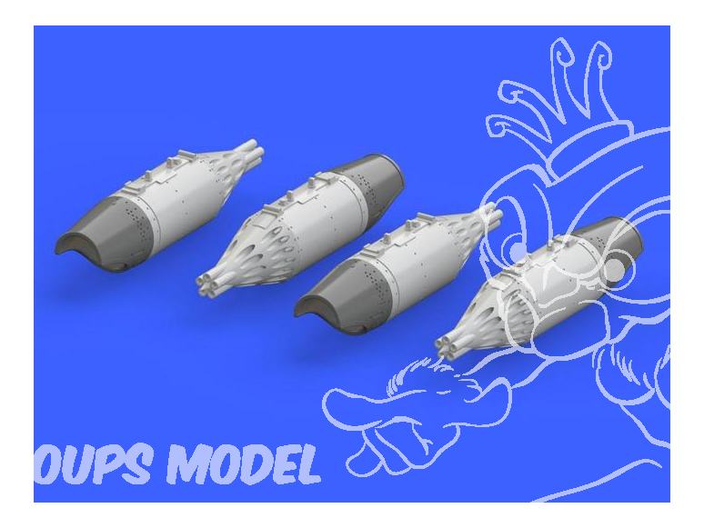 Eduard kit d'amelioration brassin 672140 UB-32A-21 Rocket Pods Mi-24 1/72