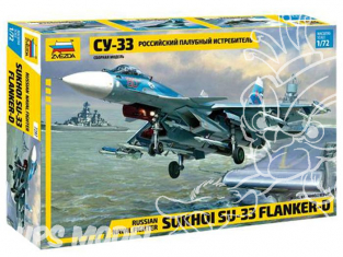 Zvezda maquette avion 7297 Soukhoï Su-33 Flanker-D 1/72