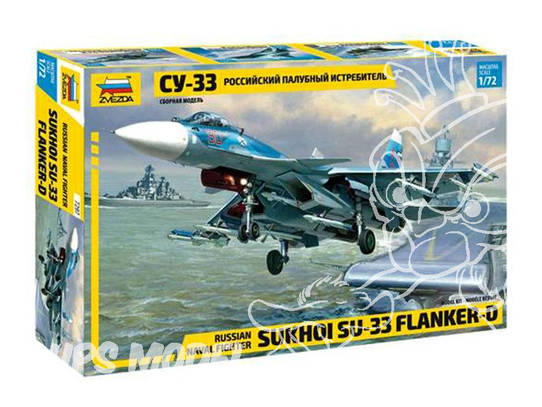 Zvezda maquette avion 7297 Soukhoï Su-33 Flanker-D 1/72