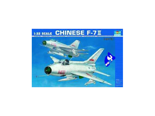 Trumpeter maquette avion 02216 F-7EB ARMEE DE L'AIR CHINOISE 1/3