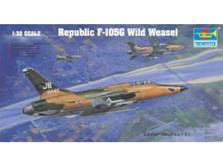 Trumpeter maquette avion 02202 REPUBLIC F-105G "WILD WEASEL" 1/3