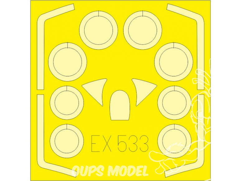 Eduard Express Mask EX533 T-33A Great Wall Hobby 1/48